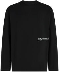 KARL LAGERFELD Bluză Klj Relax Ls Seamed B4M17036 999 black