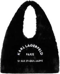 KARL LAGERFELD Geantă K/Rsg Sling Fur Hobo B4W50027 999 black