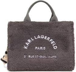 KARL LAGERFELD Geantă K/Rsg Square Fur Md Tote B4W50022 1ku ash grey