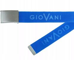  Kék textil öv- Giovani 130 ezüst dombornyomott (Giovani_niebieski)