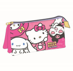  Hello Kitty Kawaii Cuties 3 rekeszes tolltartó 23 cm (JACEP2700002288)