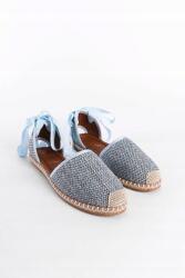  Női Espadrilles Szürke Szövet Bokapánttal 37 5GA