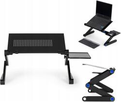 ModernHOME Laptop állvány, alumínium, összecsukható, állítható 11-17", fekete (PJJLT0005)
