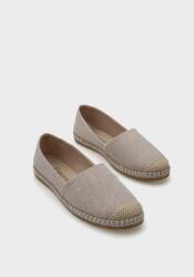  Espadrilles Női Bézs Szövet Fonott Orral 37 5GA