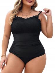 Shein Fekete Kétrészes Fürdőruha Plus Size Fodrokkal 50 1EA