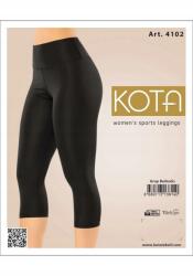 KOTA Fekete 3/4-ES Sport Leggings Magas Derékkal Sima L/XL 5IA (TM 00227/SIYAH)