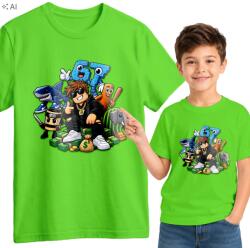  Gyerek Póló Zöld Roblox 67 Brainrot L 152 cm