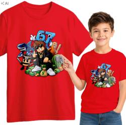  Gyerek Póló Piros Roblox 67 Brainrot XL 164 cm