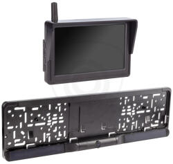 Vestys Set monitor wireless cu camera solara in suport placuta de inmatriculare - Vestys | UCW-001