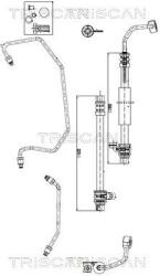 TRISCAN Furtun hidraulic, sistem de directie TRISCAN 8516 43001 (8516 43001)