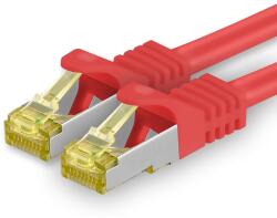 1aTTack. de Cablu de rețea Cat. 7 20m Roșu 1 bucată Cablu Ethernet Cat7 Cablu LAN Cablu brut 10 Gb/s SFTP PIMF LSZH Set cabluri de patch cu conector RJ 45 Cat. 6a - 4251073615059