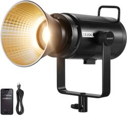 NEEWER Lumină video LED NEEWER CB200B 210W, cu telecomandă 2, 4G/APP, complet metal COB bicolor, lumină continuă de studio Montură Bowens 90000Lux/1m 2700K-6500K CRI/TLCI97+ 12 efecte pentru portret (CB200B)