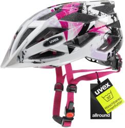 uvex air Wing - Casca usoara de bicicleta pentru copii - reglare individuala a marimii - alb-roz - 52-57 cm - S4144260115 (S4144260115)