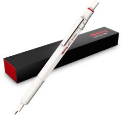 rOtring 600 Creion mecanic | Mina HB de 0, 5 mm | Creion cu mina rotativă cu corp din metal complet | Alb perlat | Zonă de prindere antiderapantă și corp hexagonal - 2158795 (2158795)