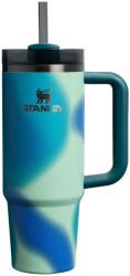 STANLEY 1913 Quencher H2.0 Flowstate Sticlă de Băut cu Pai 0.89L - Cană Termos Răcește Timp de 9 Ore - 40 Ore Răcită cu Gheață - Sticlă Termos Fără BPA - Pahar de Băut din Oțel Inoxidabil - Coastal Teal Motio