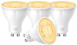 Tapo TP-Link bec inteligent WLAN GU10 L610, 4 bucăți, economisire de energie, 2.9 W echivalent cu 50W, lampă inteligentă dimabilă, accesorii smart home Alexa, compatibil cu Alexa și Google Assistant, Alb