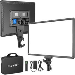 NEEWER Panou video LED NEEWER NL288 cu telecomandă 2, 4G și adaptor, 45W, 4800Lux, 3200K-5600K, CRI97+, panou de lumină în două culori reglabil pentru fotografie, YouTube, flux live (bateria nu este inclusă)