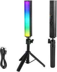 Neewer RGB Lichtstab cu stativ de masă, baton de iluminare magnetic pentru fotografie și video, 2500K-8500K, dimabil, CRI95+ LED cu culori complete, tub de lumină, acumulator de 2550mAh, 17 scene pentru Vlog