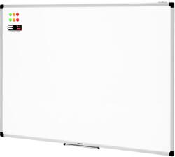 Amazon Basics Tablă albă magnetică Amazon Basics cu cadru din aluminiu, suport pentru pix, 6 magneți, 1 radieră și 2 markere pentru utilizare la birou și acasă, pentru montare pe perete, ștergere uscată, 120cm x 90