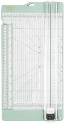 Vaessen Creative Ghilotină de hârtie Vaessen Creative cu placă pliantă 15x30.5cm, verde mentă, pentru scrapbooking și felicitări - 2207-109 (2207-109)