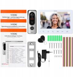 VIRONE Vezetékes video kaputelefon Virone fehér Rfid olvasóval (VDP-72/W)