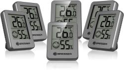 Bresser Set de 6 termometre higrometre Bresser - termometru digital de cameră pentru verificarea umidității interioare - 7000015MGU000 (7000015MGU000)