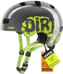 uvex Casca de bicicleta pentru copii Uvex Kid 3, gri (dirt bike gri-lime), 55-58 cm - S4148191117 (S4148191117)