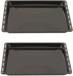 ICQN Set tăvi de copt ICQN 445 × 375 × 25 mm, compatibil cu Bauknecht, Indesit, Whirlpool Group & Algor, tăvi standard emailate pentru cuptoare și sobe - 445-set-25-25 (445-set-25-25)