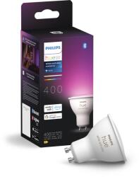 Philips White & Color Ambiance GU10 LED spot pachet de 2 (400 lm), lămpi LED reglabile pentru sistemul de iluminat Hue cu 16 milioane de culori, control inteligent al luminii prin voce și aplicație - 87201692