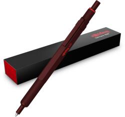 rOtring 600 Stilou cu bilă | Vârf mediu | Cerneală neagră | Stilou cu corp din metal complet | Culoare maro ciocolată | Zonă de prindere anti-derapantă, cu striații și corp hexagonal | Reîncărcabil - SAP_2204