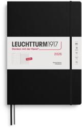 Leuchtturm1917 372640 Calendar săptămânal și caiet Master (A4+) 2026, negru, engleză (372640)