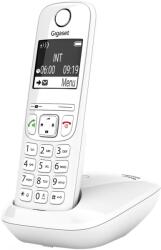 Gigaset AS690 - Telefon DECT fără fir - afișaj mare, cu contrast ridicat - calitate audio strălucitoare - profile de sunet reglabile, funcție hands-free - protecție apel, alb [versiunea germană] - AS690,