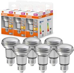 OSRAM LED Star R63 LED Lampă pentru soclu E27, lampă reflector, GL, 210 Lumen, alb cald (2700K), înlocuitor pentru becuri tradiționale de 40W, nedimabil, pachet de 6 bucăți - 4058075616271