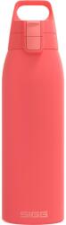 SIGG - Sticlă izolată pentru băuturi - Termos Shield Therm One Watermelon - băuturi carbogazoase - etanșă - lavabilă în mașina de spălat vase - fără BPA - 90% oțel inoxidabil reciclat - roz - 1L - 6218.20 