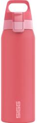 SIGG - Sticlă izolată pentru băuturi - Termos Shield Therm One Multicolor Ruby - băuturi carbogazoase - etanșă - sigură pentru mașina de spălat vase - fără BPA - 90% oțel inoxidabil reciclat - roz - 0.75L 