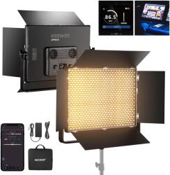 NEEWER Set de lumini video panou LED bicolor NEEWER 150W 1440 LED-uri 49500 Lux la 0, 5m 2500K - 8500K CRI96+/TLCI97+ 0 - 100% functie de reglare APP/2.4G/Panel/DMX control pentru fotografie de studio profes