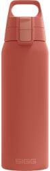 SIGG - Sticlă izolată pentru băuturi - Termos Shield Therm One Eco Red pentru băuturi carbogazoase - Etanșă - Lavabilă în mașina de spălat vase - Fără BPA - 90% oțel inoxidabil reciclat - Roșu ruginiu - 0,
