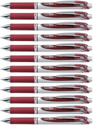 Pentel Pentel EnerGel XM BL77 gel cu mecanism de împingere, visiniu (pachet de 12) - BL77-BGX-VE (BL77-BGX-VE)