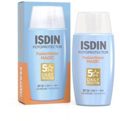 ISDIN Cremă solară ISDIN Fusion Water Magic SPF 50 pentru față - Protecție solară zilnică și umiditate - Ultraușoară, absorbită instantaneu, 50ml - 8470001748577