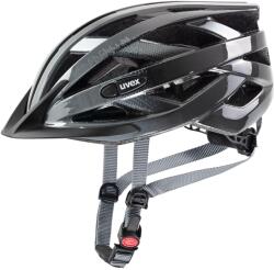 uvex air Wing - Cască de bicicletă ușoară pentru bărbați și femei - ajustare individuală a mărimii - gri-negru - 52-57 cm - S413426