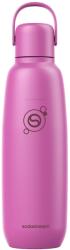 SodaStream Fizz & Go Sticlă de sodă din oțel inoxidabil 0.9L Sticlă termos izolată cu pereți dubli Menține băuturile calde și reci pentru băuturile carbogazoase Compatibilă cu DUO, TERRA, ART, ENSO și altele, Gu
