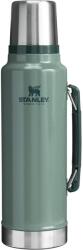 STANLEY 1913 Classic Legendary Termos 1.4L - Termos care menține băutura fierbinte sau rece timp de 40 de ore - Termos din oțel inoxidabil - Fără BPA - Compatibil cu mașina de spălat vase - Hammertone Green -