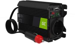 Green Cell PRO 150W/300W 12V la 230V Undă sinusoidală Volt Convertor de tensiune pentru mașină Invertor de putere Invertor solar Convertor DC AC Convertor de curent Caravană Sinusoidal modificat