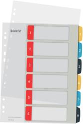 Leitz Registrul Leitz de scriere pe computer în format A4, pachet de 20, 1-6, robust, multicolor, serie confortabilă, 12460000 - 12460000-20 (12460000-20)