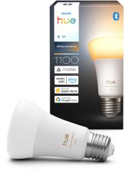 Philips Bec LED inteligent Philips Hue Smart LED A60, White Ambiance, cu soclu E27, 8.1W, spectru complet de lumină 1000K-20000K, 1100 lumeni, reglabil, lumină inteligentă compatibilă cu asistenții vocali, pa