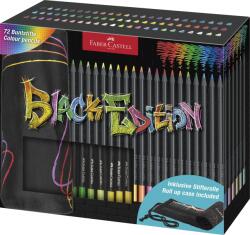 Faber-Castell - Set creioane colorate Black Edition 72 bucăți într-o rolă de creion - FC116418 (FC116418)