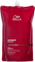 Wella - Șampon Wella Ultimate Repair - Șampon de curățare profundă cu tehnologie de purificare a metalelor - Șampon reparator de umiditate - Pungă 1L - 99350167806
