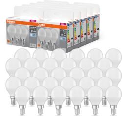 OSRAM LED BASE Classic P40, mat, lămpi LED Filament din sticlă pentru soclu E14, formă de candelă, alb rece (4000K), 470 lumeni, înlocuire pentru becurile tradiționale de 40W, 30 bucăți (1 pachet)