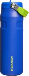STANLEY Sticlă de băut Stanley 1913 Flip Straw cu pai 0, 7L - Cană termică răcește 10 ore - Rece ca gheața 3 zile - Fără BPA - Etanșă - Pentru suporturi de pahare - Lavabilă în mașina de spălat vase - Cobalt 