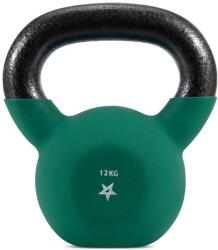 Yes4All BJCC Kettlebell acoperit cu neopren, Kettlebell pentru antrenament de forță - 12KG Verde închis